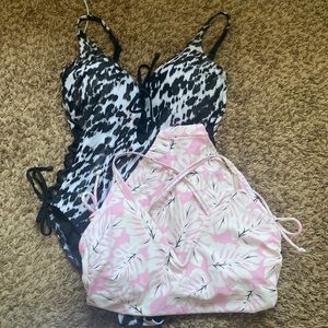 TWO WOMENS MEDIUM ONE PIECES